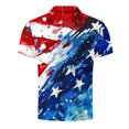 thumbnail image 5 of Blusa y camisa de manga corta con cuello vuelto para hombre, informal, de moda, de negocios, de manga corta, estampada, deportiva, con solapa, de poliéster., 5 of 5