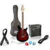 Rogue Rocketeer Electric Guitar Pack, Red Burst
