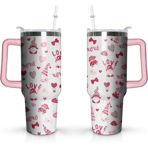 Gnome love Tumbler with Handle