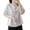 #0299-White, variant on Women's Short Sleeve Patchwork Tops, Casual Round Neck Blouses with Stripe Detail, Soft Lightweight Linen Tees for Spring, Cute Asymmetric Shirts for Summer Daily Wear Gift