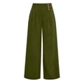 thumbnail image 6 of JUSLIO Pants for Women Ice Silk Elastic Waist with Pockets Fashion Casual Comfort Waist Straight Pants, 6 of 8
