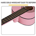 thumbnail image 6 of Tcbosik Acoustic Guitar for Beginners, 30" Starter Guitar Kit with Bag, Strings, Picks, Capo, Tuner, and Strap, Light Pink, 6 of 8