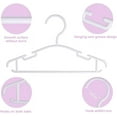 thumbnail image 2 of D-buy 40 Pack Baby Clothes Hangers Kids Hangers Baby Hangers Plastic Infant and Toddler Hangers Childrens Hangers Toddler Hangers Small Hangers (White), 2 of 5