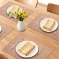 thumbnail image 2 of Unique Bargains 6pcs Stylish Faux Leather Placemats Coffee 16.9"x11.8", 2 of 6