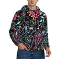 thumbnail image 2 of Goofa Paisley for Men's Hooded Sweatshirt - Lightweight Pullover Hoodie with Kangaroo Pocket, Perfect for Everyday Wear-Medium, 2 of 7