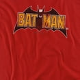 thumbnail image 3 of Batman Vintage Bat Logo On Red Kids T Shirt (Medium) for Youth Toddler Boys and Girls, Red, 3 of 5