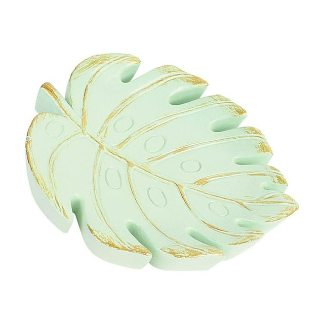 Bandeja organizadora para guardar joyas, placa de exhibición para tocador y dormitorio Hoja de Monstera
