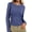 Bm-02 VG Blue, variant on Anygrew Women Long Sleeve Shirts Casual Fall Basic Slim Knit Ribbed Tops Stretch Crewneck T Shirt