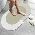 thumbnail image 4 of 40x60cm Non Slip Bath Mat Quick Drying Bath Home Bath Rugs Thick for Doorway Bathroom Oval C, 4 of 8