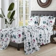 thumbnail image 3 of Elegant Comfort Ultra-Soft 4-Piece Holiday Velvet Plush Flannel Sheet Set - Warm Fuzzy Flannel Fleece with Deep Pockets - High-Quality - Queen, Christmas Wreath, 3 of 5