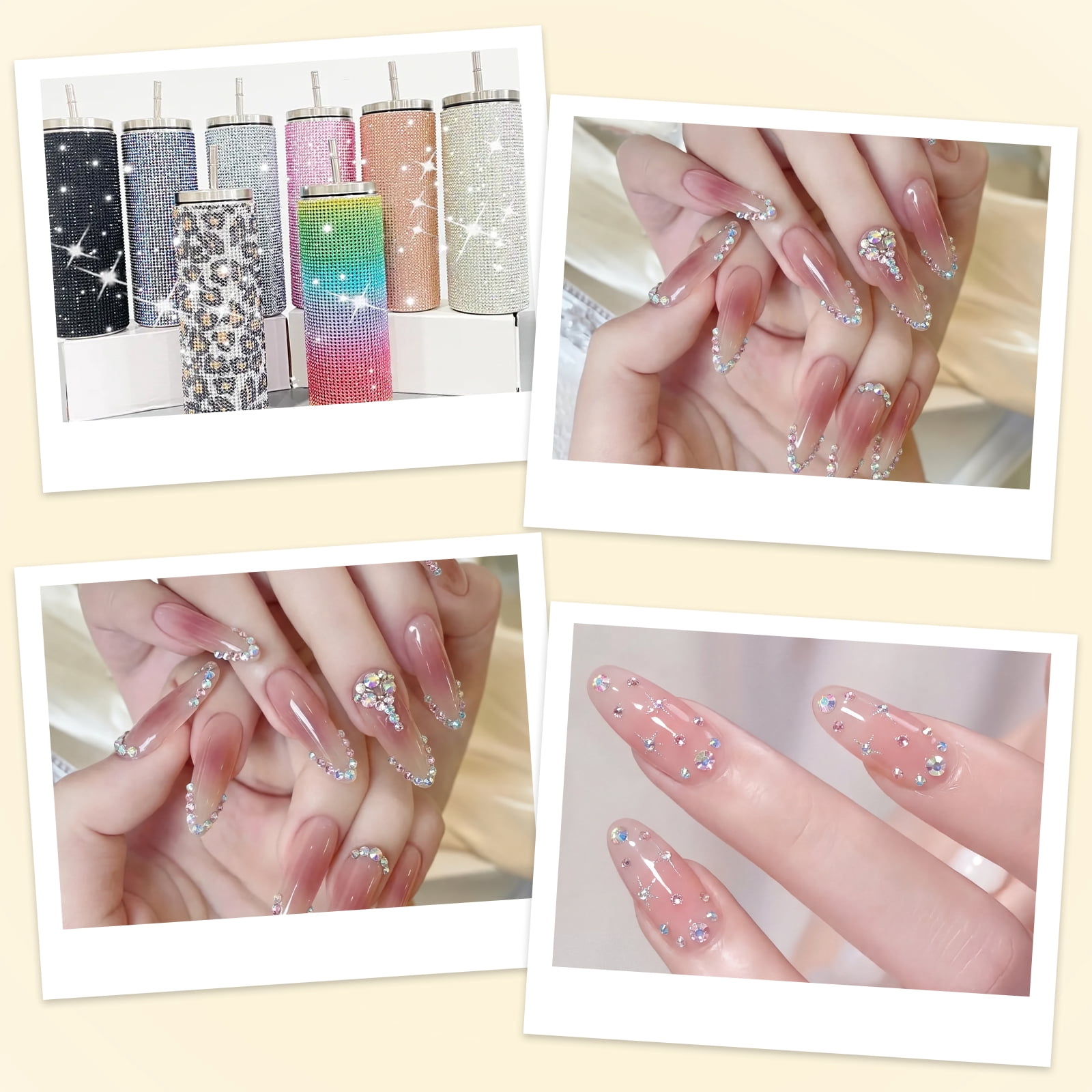 24000Pcs Resin Jelly Rhinestones for Crafting, Bedazzler Kit with Flatback Gems Rhinestones, 40 Color 3mm Flatback Gems for Diamond Art DIY Crafts Clothing Shoes Nail Art Decoration