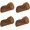 Walnut, variant on Wood Wall Hooks for Hanging, 4 Pack Hat Hook for Walls, Coat Hook Wall Mount, Backpack Hooks for Walls, Bathroom Towel Hanger (Natural)