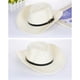 thumbnail image 4 of 3x para Braid Trilby Gorra Panamá de ala grande con correa para la barbilla, 4 of 9