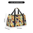 thumbnail image 3 of Balery Musical Instruments Bolsa de Gimnasio para Mujeres, Bolsa de Viaje con Bolsillo Húmedo, Bolsa de Fin de Semana para Mujeres, Bolsa de Viaje Resistente al Agua, 3 of 7