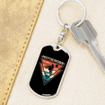 thumbnail image 6 of Motocross California Biker Stainless Steel or 18k Gold Premium Swivel Dog Tag Keychain, 6 of 10