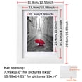 thumbnail image 2 of Besly 11x14 Picture Frames White Matted 8x10 Wooden Picture Frame Poster Frame for Wall Hanging and Home Decoration-White, 2 of 7