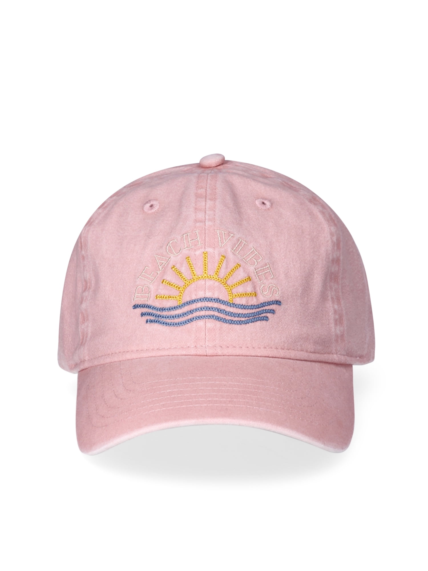 Time and Tru Women's Washed Denim Baseball Cap, Adjustable