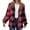 RD2, variant on Wyzesi Women's Down Coats And Jackets Women's Autumn Winter Warm Plaid Lapel Zipper Coat Plus Size Fleece Jackets For Women Womens Fall Coats Brown