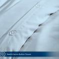 thumbnail image 4 of Bare Home Luxury 4 Piece Duvet Insert + Duvet Cover Set - Premium 1800 Ultra-Soft Brushed Microfiber - Hypoallergenic, Easy Care, Wrinkle Resistant (Full/Queen, Light Blue), 4 of 4