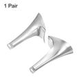 thumbnail image 3 of Uxcell 1pair Heel Repair Replacement 1.89"x3.15" High Stiletto Heel DIY for Women Shoe, Silver Tone, 3 of 5