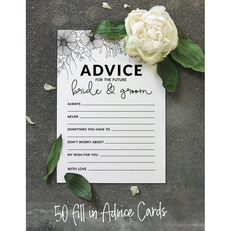 inkdotpot-pack-of-50-classic-white-advice-cards-advice-wishes-for-the-bride-and-groom-mr-and-mrs-wedding-game-activity-5x7-inches-walmart-com