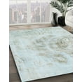 thumbnail image 3 of Ahgly Company Machine Washable Indoor Round Abstract Gray Cloud Gray Area Rugs, 5' Round, 3 of 7
