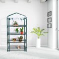 thumbnail image 3 of Costway Portable Mini Walk In Outdoor 4 Shelves Warm House Greenhouse, 3 of 10