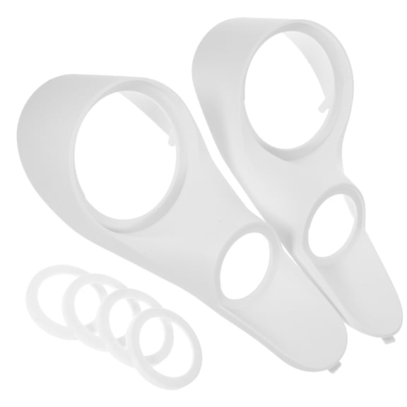 CRILSTYLEO Auto Speaker Adapter Ring White Plastic for Car Audio Upgrade 1Pair