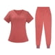 thumbnail image 5 of Conjunto de traje médico para mujer Yinane Naranja con bolsillos, 5 of 8