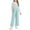 Light Blue, variant on Girls Fleece Overalls Adjustable Straps Winter Warm Fuzzy Jumpsuit Kids Loose Casual Romper with Pockets