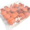 thumbnail image 2 of Bag of 25-Pack #3 to #8 Plastic Orange Rebar Safety Caps, 2 of 5