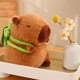 thumbnail image 4 of Simulación de capibara Juguete de peluche de capibara Simulación con mochila de animal de tortuga, 4 of 8