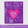 thumbnail image 2 of LHSHID Gifts for Mom Mom Gifts Birthday Gifts for Mom Valentines Day Gifts for Mom Mom Birthday Gifts Gift for Mom Gifts for Mom from Daughter I Son Blanket 30"x40", 2 of 8