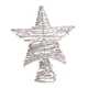 thumbnail image 1 of Estrella para la parte superior del árbol de Navidad, decoración de hierro y ratán de cinco puntas, estrella para la parte superior del árbol de Navidad. plata, 1 of 9