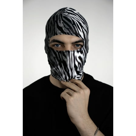 Zebra Print Ski Mask & Balaclava