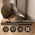 thumbnail image 6 of 4 Pcs Heavy Duty Trash Can Wall Protector, Silicone Trash Can Bumper for Square & Round Garbage Bins, No-Drill Garbage Can Wall Protector for Kitchen and Floor (Black), 6 of 11