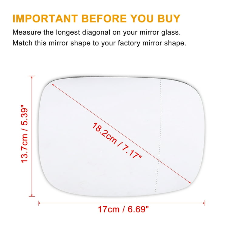 2007 volvo xc90 passenger side mirror glass replacement deals