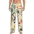 thumbnail image 2 of Lsque Rockets Print Men's Pajama Pants, Lounge Pant - Comfortable Home Wear,Elastic Waistband, Stylish Design-Small, 2 of 9