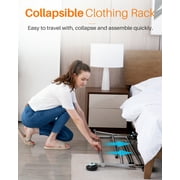 HOKEEPER 300 lbs Heavy Duty Clothing Garment Rack Commercial Rolling Clothes Rack on Wheels Adjustable Collapsible, Chrome Finish