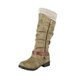 thumbnail image 2 of POROPL Knee High Boots for Women Low Heel Buckleknight Shoes,Boots for Saving Size 6.5, 2 of 8