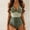 Army Green, variant on pstuiky Womens Swimsuit Color Block Crew Neck Plus Size Adaptable One Piece Swimwear Swim Suit Women One-Piece with High Cut Womens Swim Suits