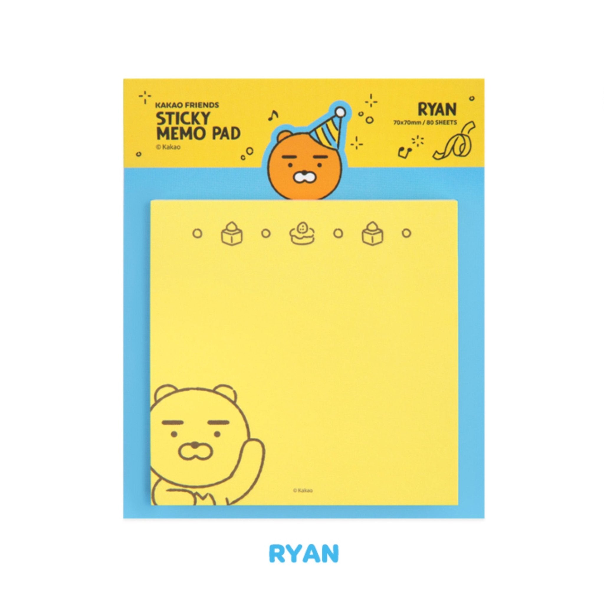 Kakao Friends Sticky Memo Pad Colorful Note 7553