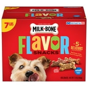 Milk-Bone Flavor Snacks Small Dog Biscuits, Flavored Crunchy Dog Treats, 7 lb.