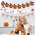 thumbnail image 6 of Halloween Decoration Banner Hanging Flags with Pumpkin Bat Ghost Designs and Ropes for Party Wall Ceiling Decor, 6 of 6
