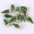thumbnail image 5 of 24Pcs/Set Mini Christmas Tree Artificial Christmas Pine Trees Bottle Brush Trees Sisal Trees with Wood Base for Christmas Party Home Decoration, 5 of 8