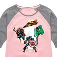 thumbnail image 3 of Marvel The Avengers - Birthday 4 - Toddler And Youth Girls Shirt Tail Raglan, 3 of 5