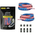 thumbnail image 2 of Xpand Laces No-Tie One Size Elastic Shoelaces - America, 2 of 6