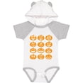 thumbnail image 3 of Inktastic Halloween Pumpkin Faces Orange Boys or Girls Baby Bodysuit, 3 of 5