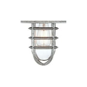 John Timberland Marlowe Industrial Outdoor Wall Light Fixture Galvanized Hooded Cage 13 Clear Glass for Post Exterior Barn Deck House Porch Yard Home