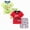 0312-02q-RDLN, variant on Boys Clothes Size 8 Shorts Baby Toddler Boys Shorts CLothes Set, 0 6 12 18 24 Months 2T 3T Short Sleeve Cartoon Bear Print T-shirt with Elastic Waist Shorts Summer Outfit